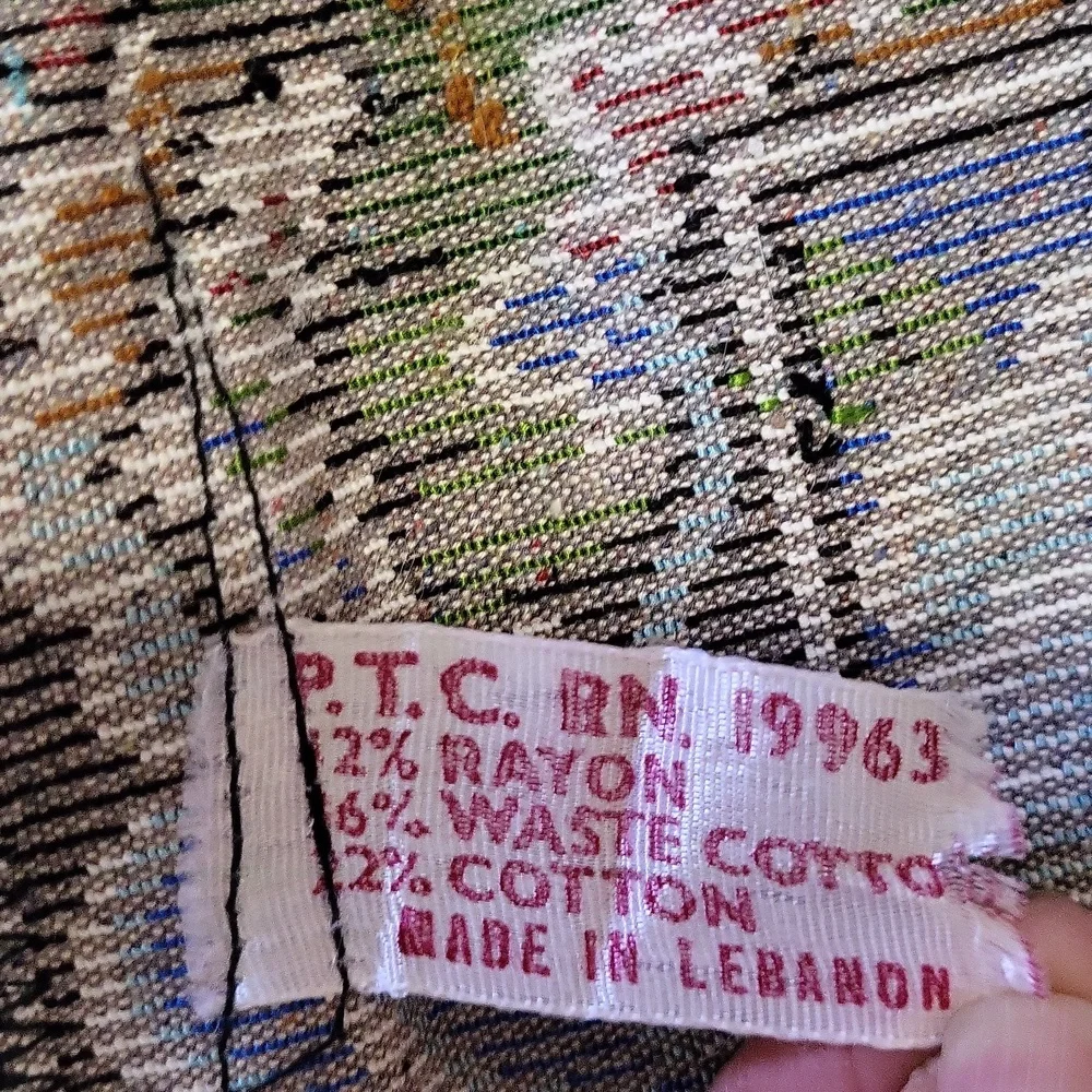 Vintage Peacock Vibrant Colors Tapestry, Lebanon